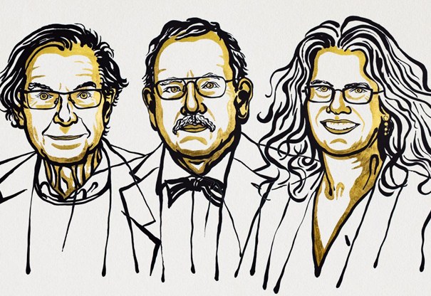 Roger Penrose, Reinhard Genzel und Andrea Ghez