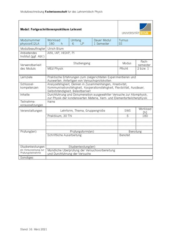 Modulhandbuch MLA PO 2022