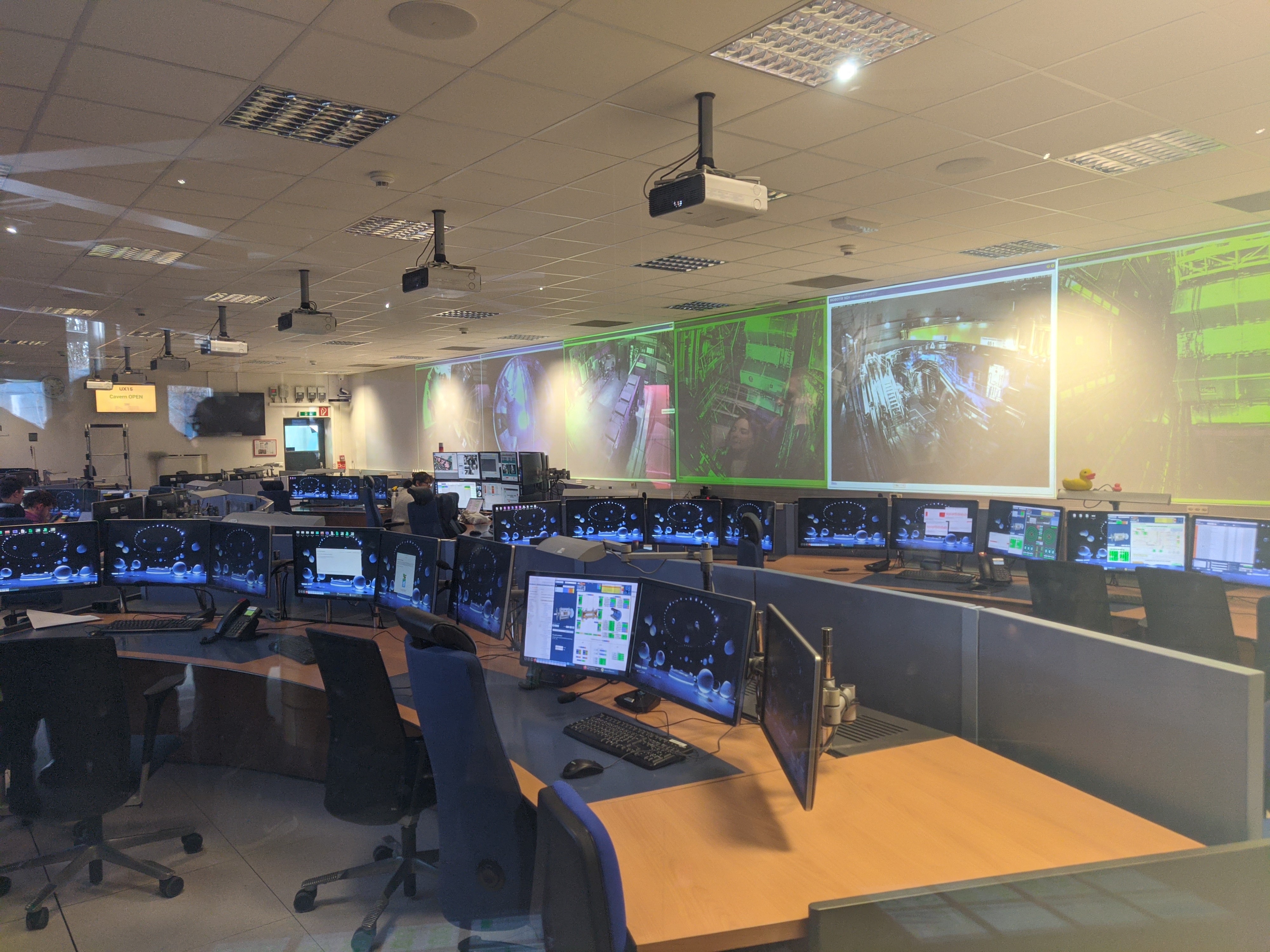 The control room of the ATLAS experiment