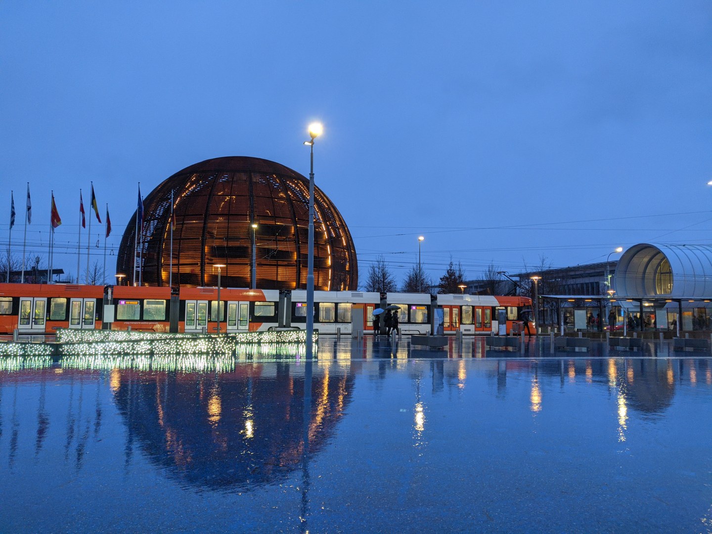 CERN at night