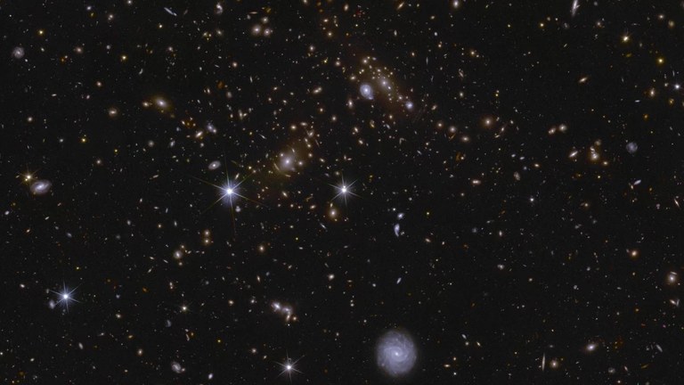 This image shows an area of Euclid’s Deep Field South: