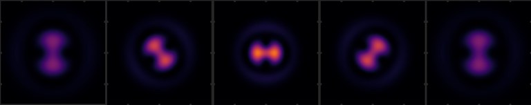 The image of an atom produced by a quantum gas microscope