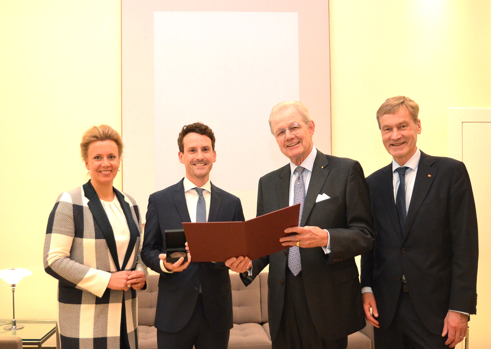 At the awards ceremony in Düsseldorf (from left to right):