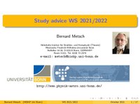 Slides Study Advice MSc. (WS 2021 / 2022) (pdf)