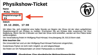 Ticket Registrierungs-ID